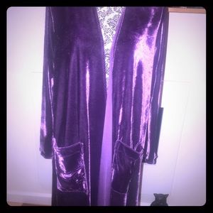 Lularoe Royal Purple Velvet Sarah Large NWT